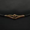 Secondhand Cartier Sapphire line Navy Leather Bag