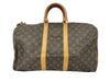 Louis Vuitton Keepall Bandouliere Bag Monogram Canvas