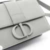 Secondhand Dior 30 Montaigne Grey Leather Bag