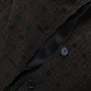 Secondhand Karen Millen Brown Monogram Jacquard Belted Trench Coat - '00s