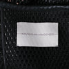 Secondhand Marco de Vincenzo Black Crystal-Embellished Mesh Bomber - '10s