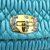 Secondhand Miu Blue Leather Bag