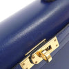 Secondhand Hermès Kelly Mini Blue Leather Bag