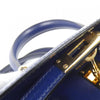Secondhand Hermès Kelly Mini Blue Leather Bag