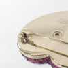 Secondhand Chanel Coco Mark Purple Wool Jewelry