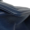 Secondhand Chanel Boy Navy Leather Bag