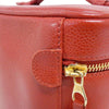 Secondhand Chanel Vanity Red Leather Bag
