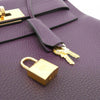 Secondhand Hermès Kelly 28 Purple Leather Bag