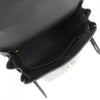 Secondhand Hermès Kelly 28 Black Leather Bag