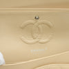 Secondhand Chanel Double flap Beige Leather Bag
