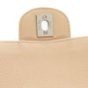 Secondhand Chanel Double flap Beige Leather Bag