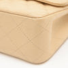 Secondhand Chanel Double flap Beige Leather Bag