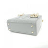 Secondhand Dior Cannage Lady Grey Leather Bag
