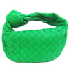 Secondhand Bottega Veneta Jodie Green Leather Bag