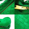 Secondhand Bottega Veneta Jodie Green Leather Bag