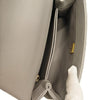 Secondhand Chanel Coco Handle Grey Leather Bag