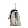 Secondhand Chanel Coco Handle Grey Leather Bag