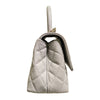 Secondhand Chanel Coco Handle Grey Leather Bag