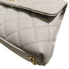 Secondhand Chanel Coco Handle Grey Leather Bag