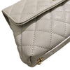 Secondhand Chanel Coco Handle Grey Leather Bag