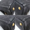 Secondhand Prada Canapa Black Denim - Jeans Bag