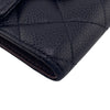 Secondhand Chanel Porte carte Navy Leather Accessories