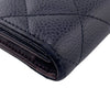 Secondhand Chanel Porte carte Navy Leather Accessories