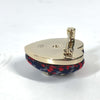 Secondhand Chanel Coco Mark Navy Tweed Jewelry