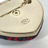 Secondhand Chanel Coco Mark Navy Tweed Jewelry