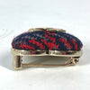 Secondhand Chanel Coco Mark Navy Tweed Jewelry