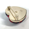 Secondhand Chanel Coco Mark Navy Tweed Jewelry