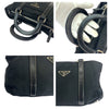 Secondhand Prada Spazzolato Nero Black Canvas Bag