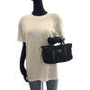 Secondhand Prada Spazzolato Nero Black Canvas Bag