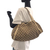 Secondhand Gucci Abbey Beige Canvas Bag