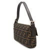 Secondhand Fendi Mamma Baguette Brown Canvas Bag