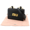 Secondhand Miu Madras Black Leather Bag