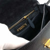 Secondhand Miu Madras Black Leather Bag