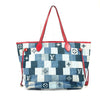 Louis Vuitton Neverfull Tote Damier and Monogram Patchwork Denim