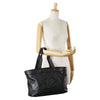 Secondhand Chanel Coco Mark Black Leather Bag