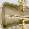 Secondhand Dior Lady Beige Patent Leather Bag