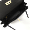 Secondhand Hermès Kelly 25 Black Leather Bag