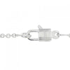 Secondhand Hermès Cadenas Silver White Gold Jewelry
