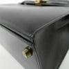 Secondhand Hermès Kelly Black Leather Bag