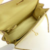 Secondhand Hermès Kelly 25 Yellow Leather Bag