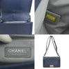 Secondhand Chanel Boy Navy Leather Bag