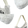 Secondhand Prada Re-edition White Fur Bag