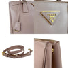 Secondhand Prada Galleria Pink Leather Bag