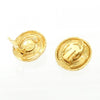 Secondhand Chanel Round Earrings Gold Plated Jewelry