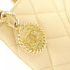 Secondhand Chanel Medaillon Beige Leather Bag