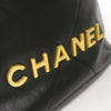Secondhand Chanel 22 Black Leather Bag
